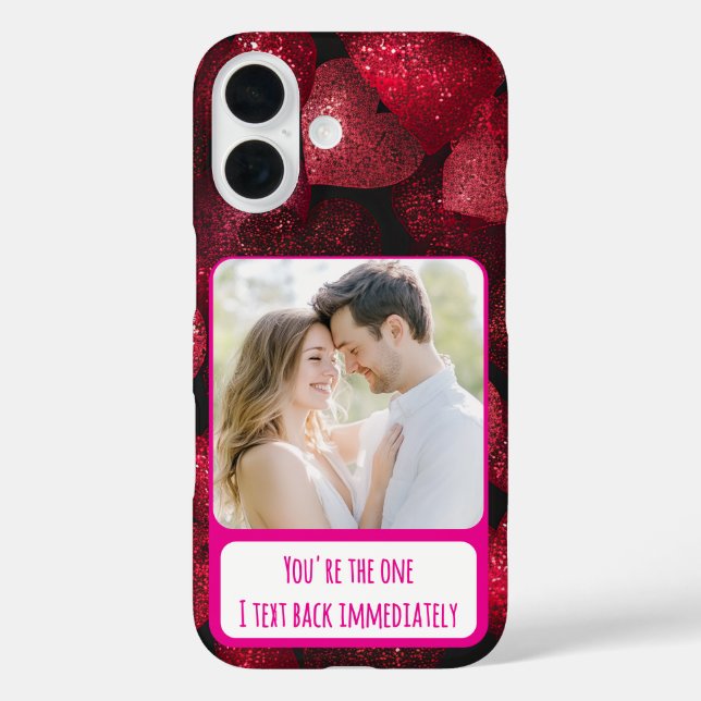 Glittery Love I Text Back Immediately Case-Mate iPhone Case (Back)