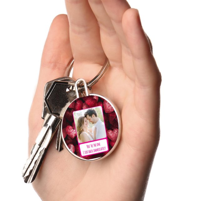 Glittery Love I Text Back Immediately Key Ring (Creator Uploaded)