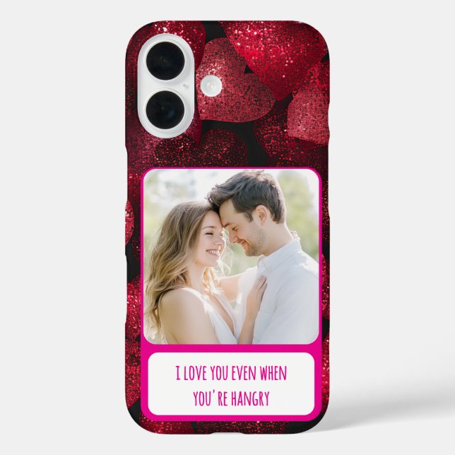 Glittery Love When You're Hangry Case-Mate iPhone Case (Back)