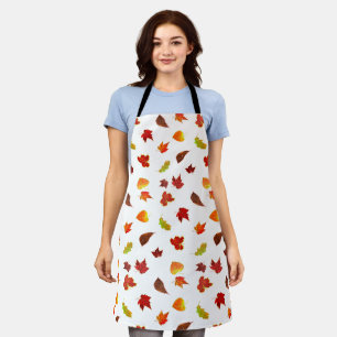 Glittery Maple Leaves Apron