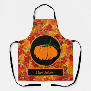 Glittery Maple Leaves/Pumpkin the Fall/Autumn Apro Apron