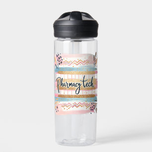 Glittery Pharmacy Tech Water Bottle