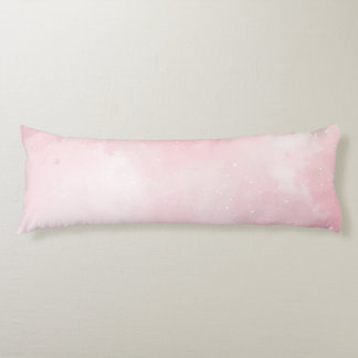 Glittery Pink Brushed Polyester Body Pillow 
