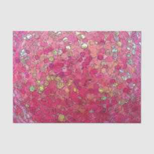 Glittery Pink Tissue Paper