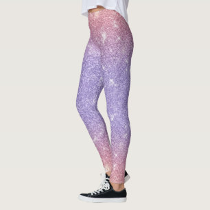 Glittery Purple and Pink Leggings