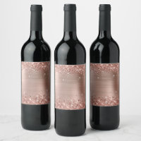 Glittery Rose Gold Foil Blank