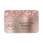 Glittery Rose Gold Foil Logo