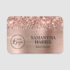 Glittery Rose Gold Foil Logo