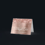 Glittery Rose Gold Mazel Tov on your Bat Mitzvah Card<br><div class="desc">Create your own lovely decorative card for a young lady's Bat Mitzvah. The interior text is fully customisable to fit your special event. The background adds a modern elegant touch for her special day. The faux rose gold glitter and foil digital art are created with graphics that print like a...</div>