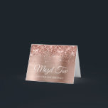 Glittery Rose Gold Mazel Tov on your Bat Mitzvah Card<br><div class="desc">Create your own lovely decorative card for a young lady's Bat Mitzvah. The interior text is fully customisable to fit your special event. The background adds a modern elegant touch for her special day. The faux rose gold glitter and foil digital art are created with graphics that print like a...</div>