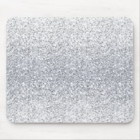 Glittery Silver Ombre