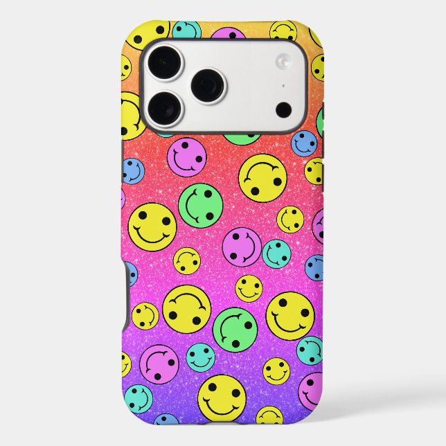Glittery Smiling Faces (Back)