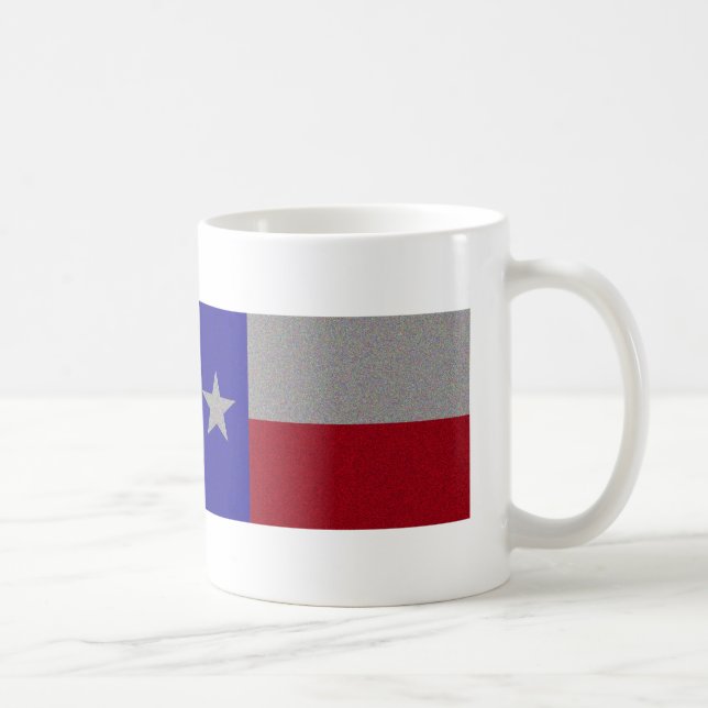 Glittery Texas Flag Coffee Mug (Right)