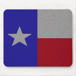 Glittery Texas Flag Mouse Pad