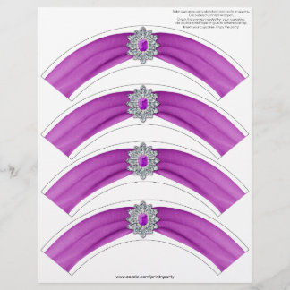 Glitz and Glam Cupcake Wrap - Cerise