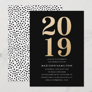 Glitz and Glamour Graduation Party Invitations
