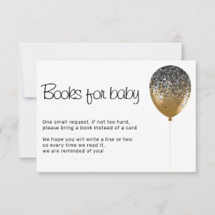 Glitz Baby Shower Birthday Party Books for baby Invitation