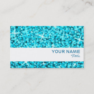 Glitz Blue white stripe business card template