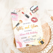 Glitz Glam Glamour Spa Party Girl Makeup Birthday