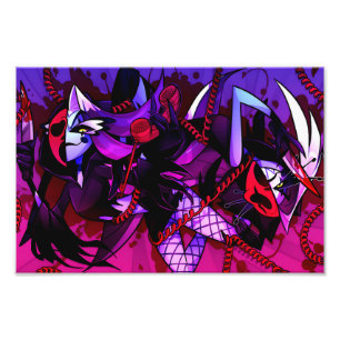 Glitz & Glam Halloween Slasher   Helluva Boss   Photo Print