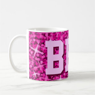 Glitz Pink print mug 'BFF!'