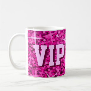 Glitz Pink 'VIP MOM' mug