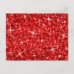 Glitz Red postcard