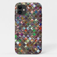 Glitz Tiles Multicoloured print iPhone case