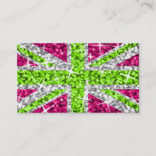 Glitz UK Lime business card template