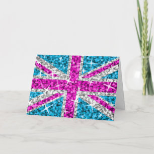 Glitz UK Pink 'Happy Birthday' greetings card