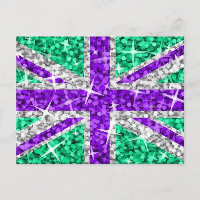 Glitz UK Purple postcard (Front)