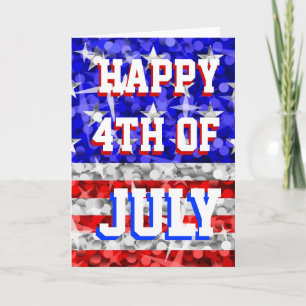 Glitz USA 'Happy 4th of July' greetings card