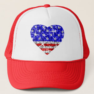 Glitz USA Heart trucker hat