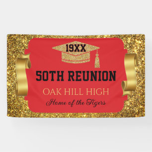 Glitzy 50th Class Reunion Banner