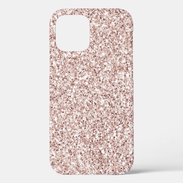 Glitzy Blush Pink Glitter          Case-Mate iPhone Case (Back)