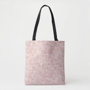 Glitzy Blush Pink Glitter Tote Bag