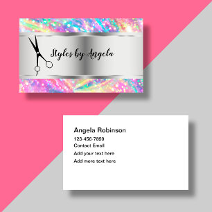 Glitzy Classy Hair Beauty Business Cards