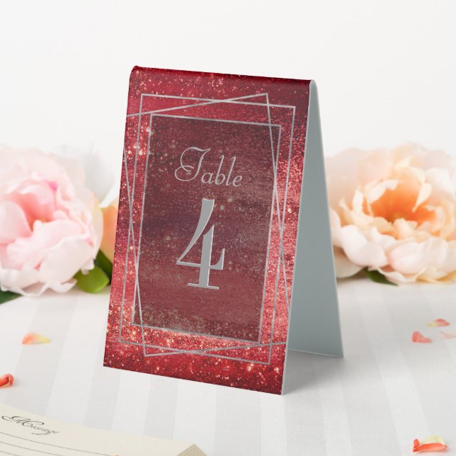 Glitzy Foil | Henna Crimson Red Faux Glitter Shine (In SItu (Wedding))