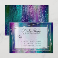Glitzy Foil | Holographic Iridescent Dark Ombre
