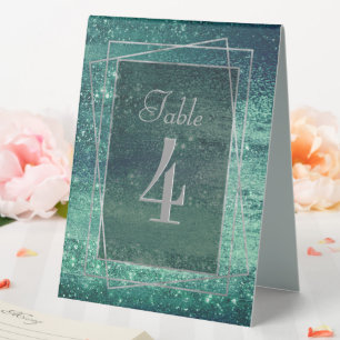 Glitzy Foil Seafoam Iridescent Green Faux Shine