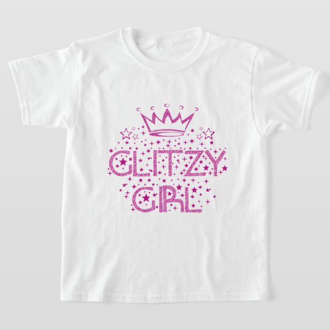Glitzy Girl T-Shirt (Laydown)