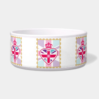 Glitzy Girly Union Jack Heart and Crown Stamp