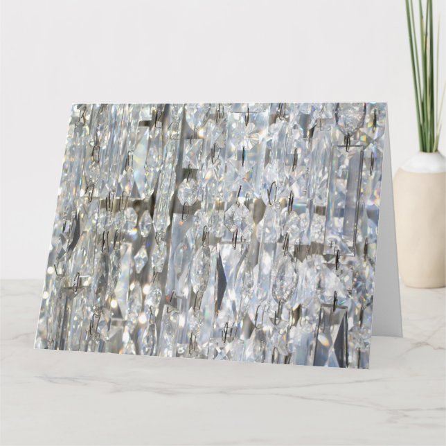 Glitzy Glittery Crystal Card (Front)