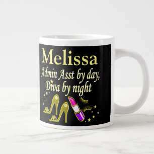 GLITZY GOLD ADMIN ASST PERSONALIZED MUG