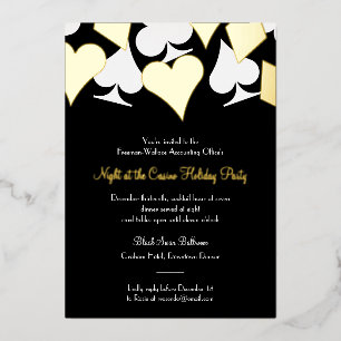 Glitzy Gold Card Suits Gala or Formal Event