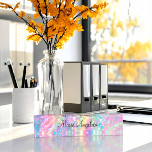 Glitzy Holographic  Nameplate