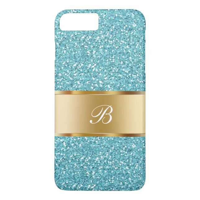 Glitzy Ladies Monogram Case-Mate iPhone Case (Back)