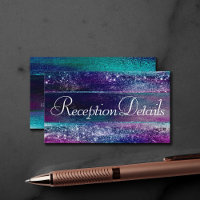 Glitzy Minimalism | Holographic Ombre Reception