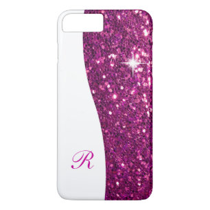 Glitzy Monogram Bling iPhone 8 Plus/7 Plus Case
