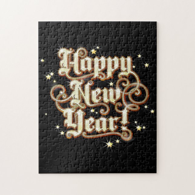 Glitzy New Year Jigsaw Puzzle (Vertical)